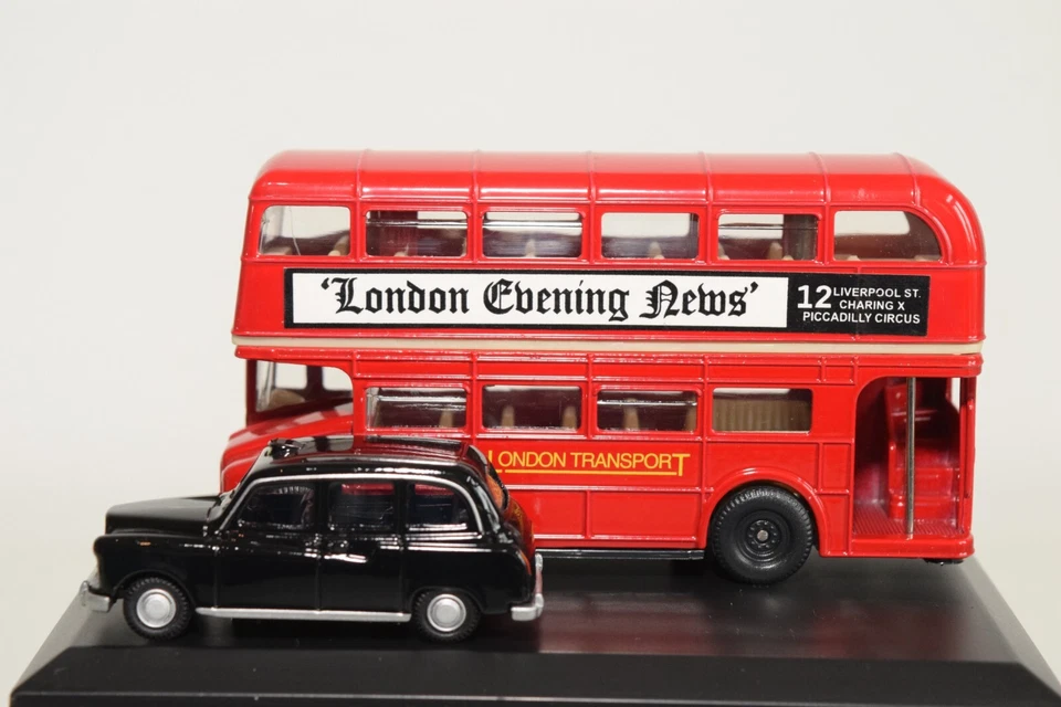 B8 1:76 OXFORD GIFT SET LD004 LONDON BUS & AUSTIN TAXI GIFT SET NUOVO CON SCA... - Immagine 3 di 4