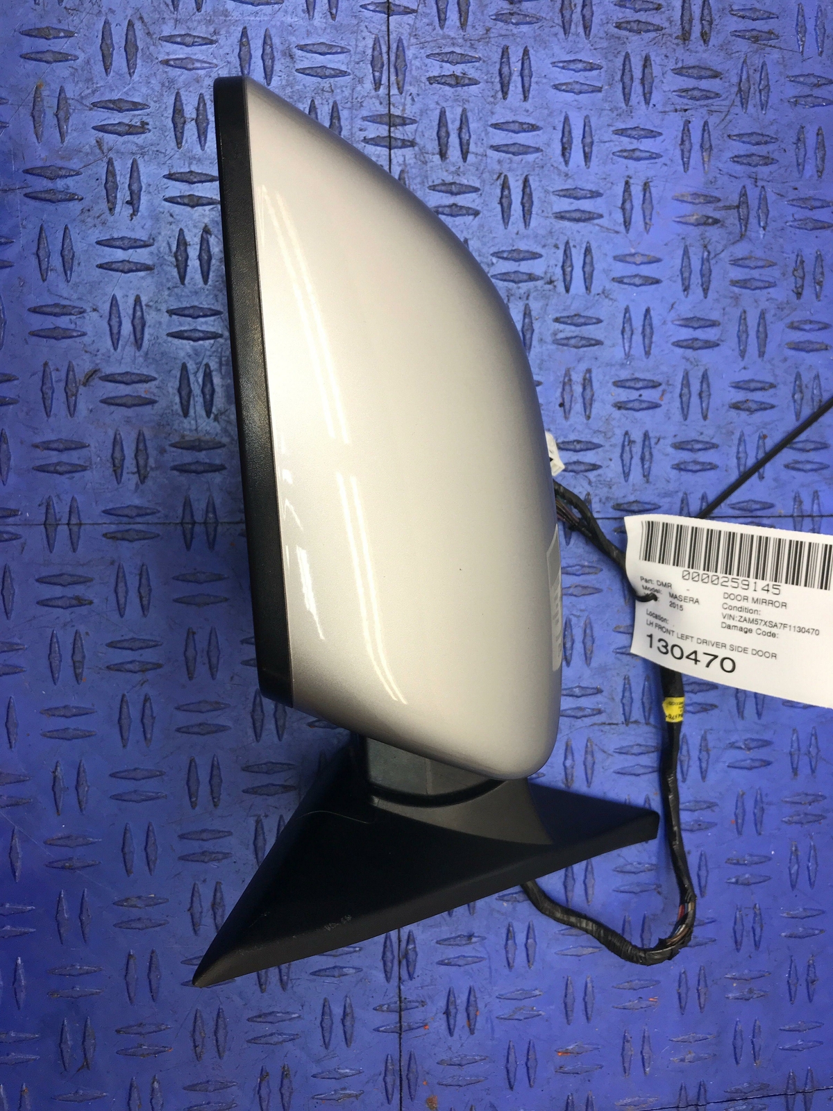 2014 2015 2016 2017 MASERATI GHIBLI DRIVER LEFT DOOR MIRROR GRIGIO METALLO 817