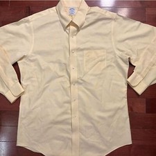 Yellow Brooks Brothers Button Down Size 16 1/2