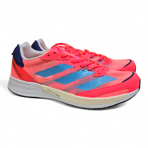 Adidas Adizero Adios 6 Lace up Running Sky Rush Trainers (GY0909) - Picture 10 of 10