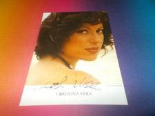 Carolina Vera sexy signed autographed autograph on autograph card