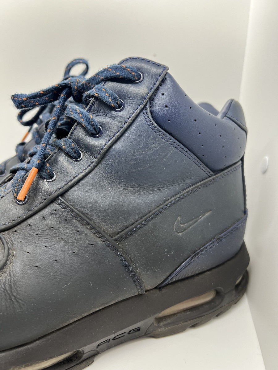 Nike Air Max Goadome ACG Navy Blue Mens Leather Boots Sz 13