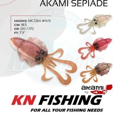 AKAMI SEPIADE JIG Silicon Lure Combo Sepia Cuttlefish 120gr and 170gr
