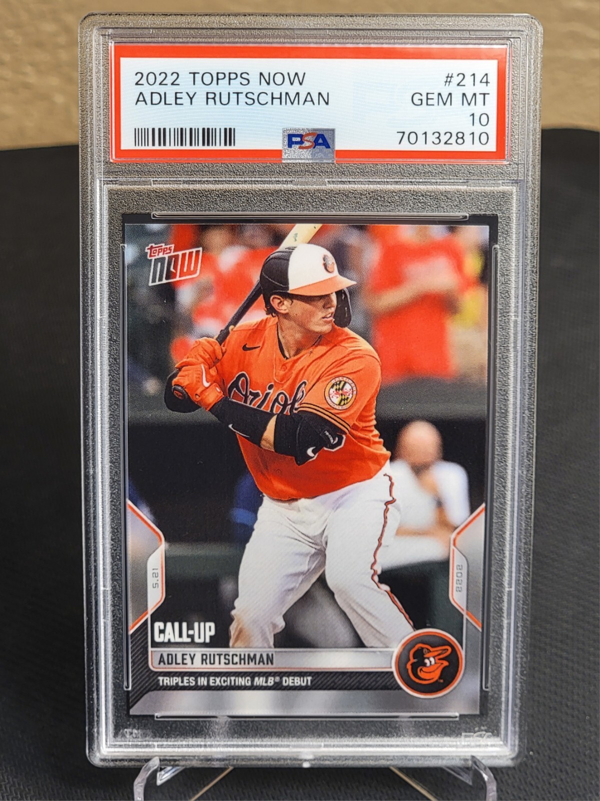 2022 Topps Now ADLEY RUTSCHMAN Call-Up #214 PSA 10 Orioles