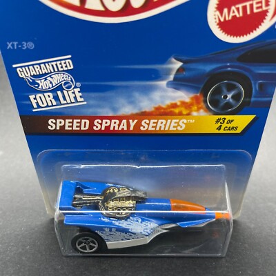 Hot Wheels XT 3 Three-Wheel Winter Racer Speed Spray Blue Car
