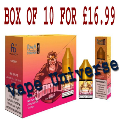 R and M RandM Tornado 7000 Nic Salts 10ML 10mg/20mg E-Juice - Box of 10  £16.99