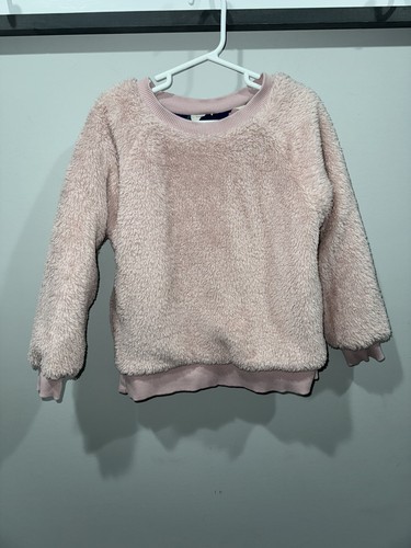Hanna Andersson Girls Sz 5 Sweatshirt Sherpa Lined Unicorns Reversible - Picture 7 of 9