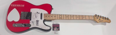 THE GASLIGHT ANTHEM SIGNED CUSTOM GET HURT GUITAR BRIAN FALLON ALL 4 JSA COA