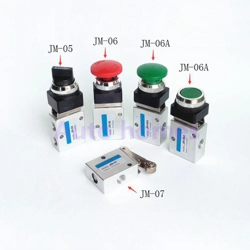 Pneumatic Switch JM-05/06/06A/07/07A 1/4" 2/3 Way Air Manual Mechanical Valve