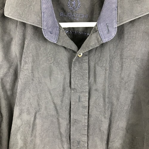 Camisa Bugatchi Botón Para Hombre M Azul Marino Ajuste Manga Larga - Imagen 2 de 6