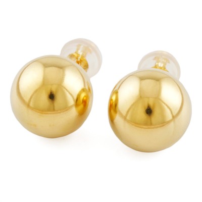 neuer Ohrring K18 Gold runde Kugel 0,4'' Kugel