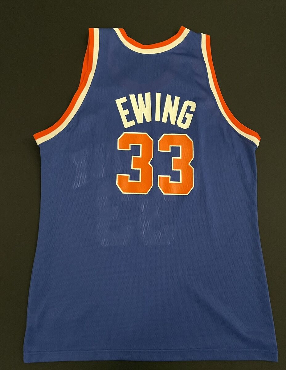Vintage 90's New York Knicks Champion Patrick Ewing Blue Vintage 90's New York Knicks Champion Patrick Ewing Blue