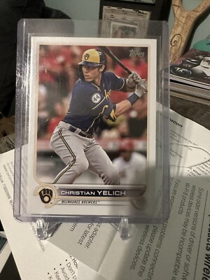 2022 Topps Series 1 Christian Yelich Advanced Stats /300 #288 Milwaukee Brewers