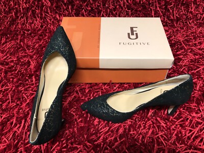 Fugitive Pumps Größe 39 EU schwarz / gold neu!