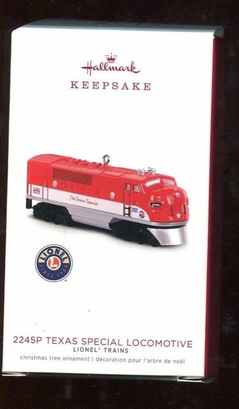 2018 Hallmark Keepsake Ornament - 2245P TEXAS SPECIAL LOCOMOTIVE LIONEL - NIB