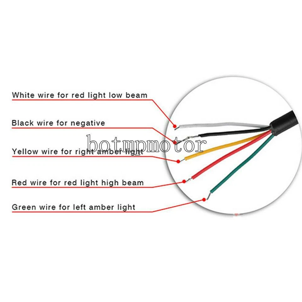 Tira de luz trasera de freno LED para Suzuki Intruder 600 800 1400 1500 Volusia VL VS Foto 4 de 4