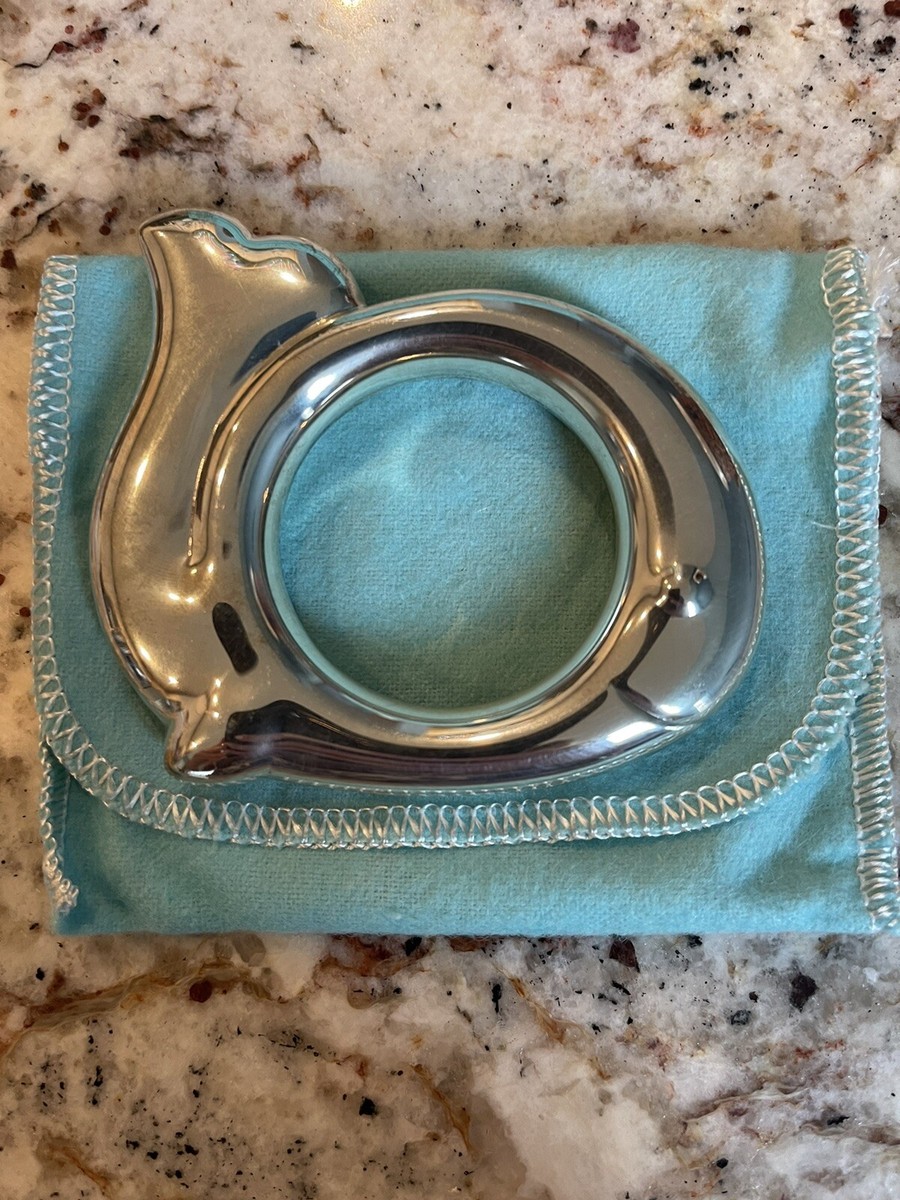 VINTAGE TIFFANY & CO. STERLING SILVER 925 BABY RATTLE - VERY