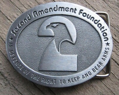 VINTAGE SECOND AMENDMENT FOUNDATION SOLID PEWTER HIT LINE USA BELT ...