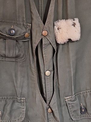 Vtg 50s/60s LL Bean HALF-MOON Fly Fishing Vest Shearling