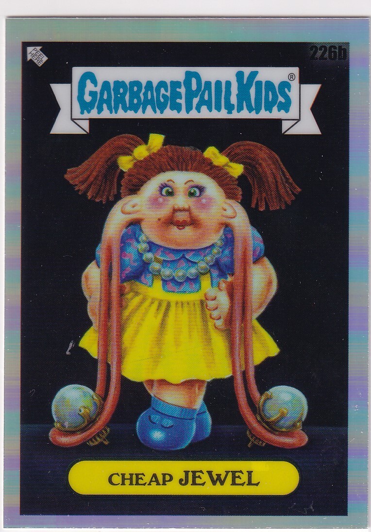 2023 Topps Garbage Pail Kids Chrome Refractor #226b Cheap Jewel front