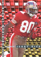 GRIDIRON-LEADER Jerry Rice  INSERT 49ERS MVSU Delta-Devils HOF
