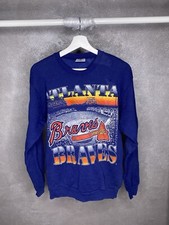 Vintage Atlanta Braves 1994 Crewneck Sweatshirt Size M MLB 90s Cotton Blue MLB