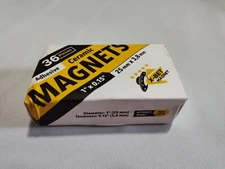 Magnets With Adhesive Backing 1"X.15" Ceramic 36 Pieces Rust Resistant Grade 5
