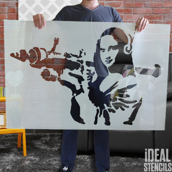 Mona Lisa Stencil MONA LISA YO! X POW STREET ART