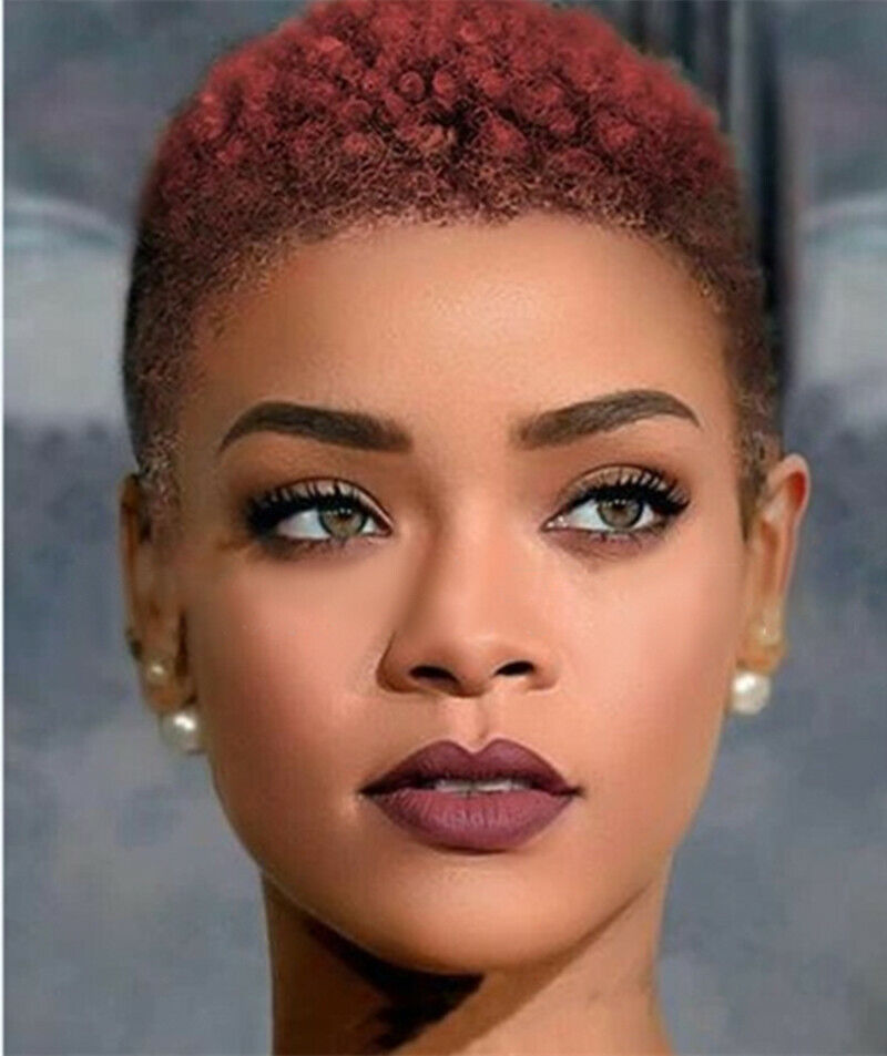 Afro Women Short Curly Wigs Synthetic Wigs Heat Safe Make Up Hair Cut Wig |  eBay