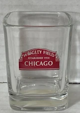Wrigley Field Square Shot Glass, Chicago Illinois USA  Made in USA FREE SHIPPING