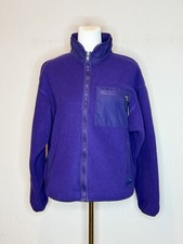 Patagonia Womens Fleece Full Zip Jacket Purple Sz 8