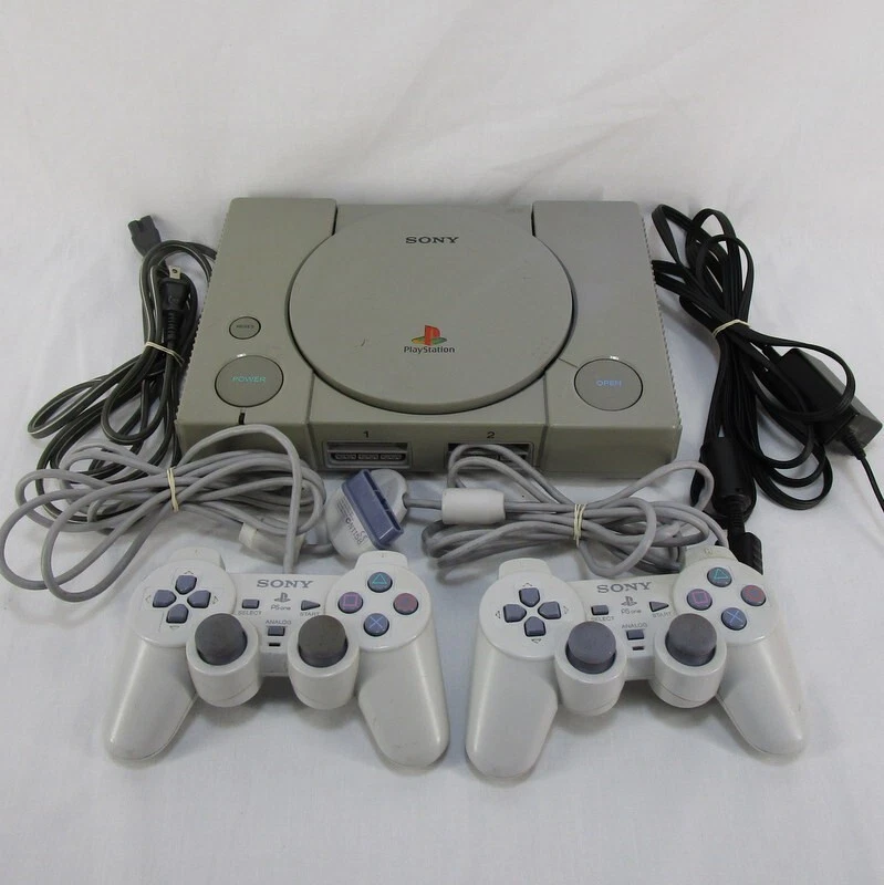 Sony PlayStation 1 Console SCPH-7501 and Working 2 Controllers | eBay