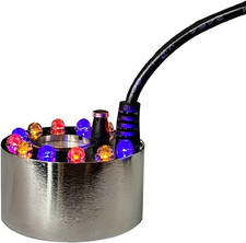 Halloween Lights Mist Maker,Halloween Machine Ultrasonic Mist Water Pond 12 LED 