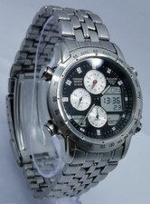 Orologio Vintage Anni 90 Accurist UTC World Time Chrono Timer Sveglia MB022 Giappone Quarzo