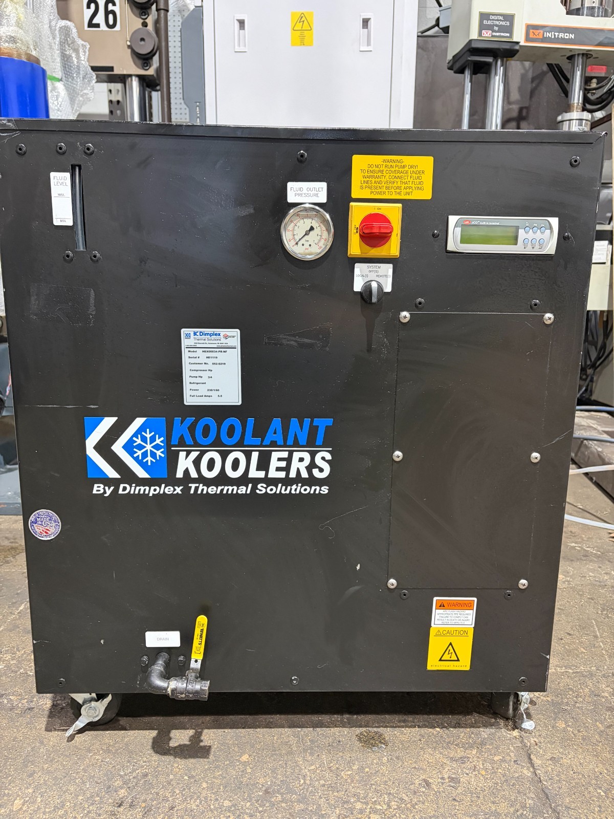Dimplex Thermal Solutions 0.75 Ton HEX00034-PR-NF Industrial Chiller 230V 3/4 HP