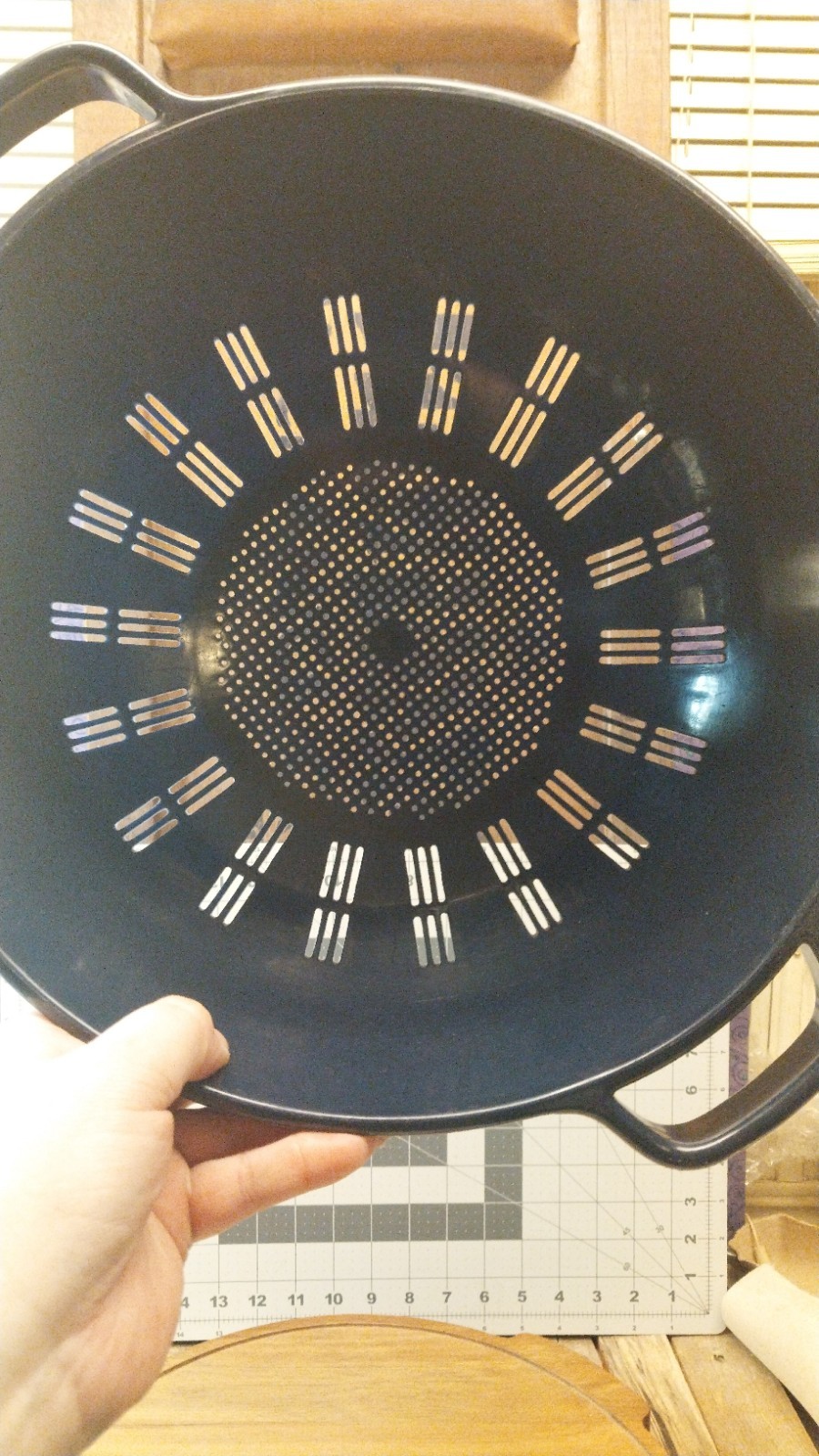 Dansk Blue Plastic Colander