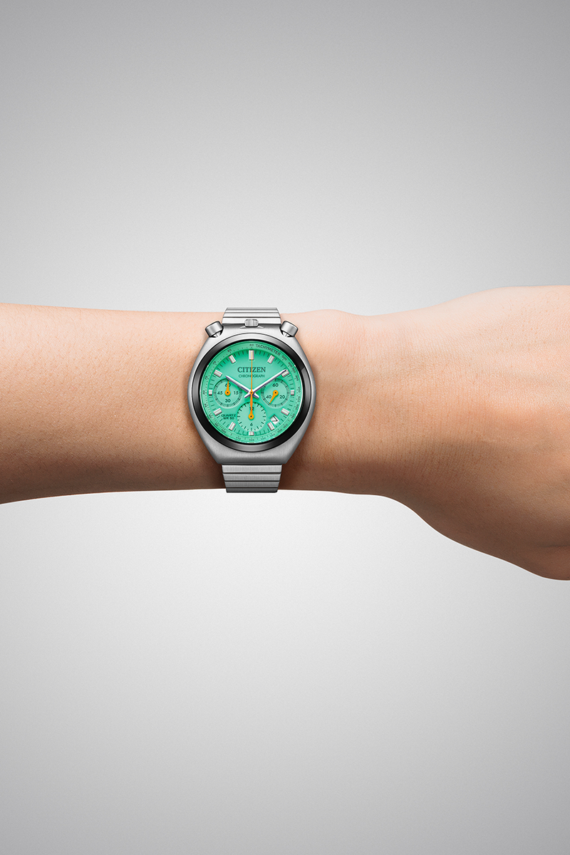 CITIZEN AN3660-73X Tsuno Chrono Watch Green Dial Limited 4000