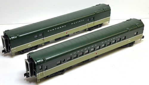 Equipaje/entrenador aerodinámico MTH Premier NP Northern Pacific 2 carros. 20-69114. ¡Bonito! | Condition: Used