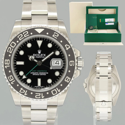 Rolex GMT-Master II 116710LN, steel, 2016, with papers