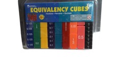 Learning Resources Equivalency Cubes Fractions Percents Decimals Multicolor 6 