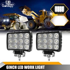For Truck Flood Light ATV Tractor lights 2x Powerful New 6X4 LED Work Light