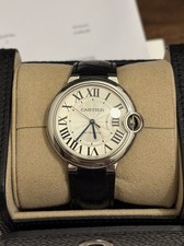 Cartier Ballon Bleu 36mm for PhD fund raise NEW leather straps Automatic Watch 