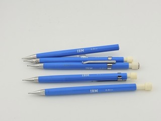 IBM Mark Sense OCR Electrographic Mechanical Pencils 0.9mm Blue Lot 5