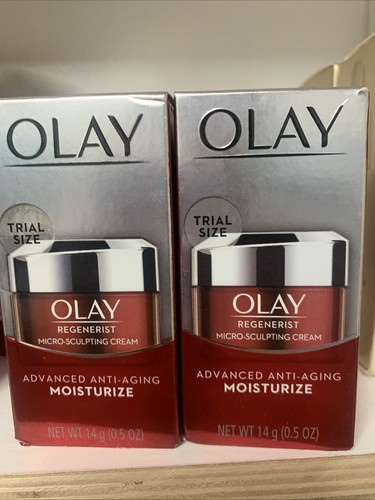 Olay Regenerist Micro-Sculpting Cream Advanced Anti-aging Moisturize 0.5oz 2pack
