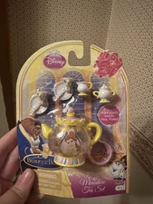 Disney Beauty & The Beast Miniature Tea Set Play Set Collectible 2010 New Sealed