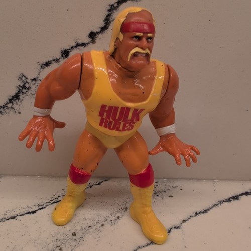 VINTAGE 1990 HASBRO WWF WWE HULK HOGAN RULES WREST...