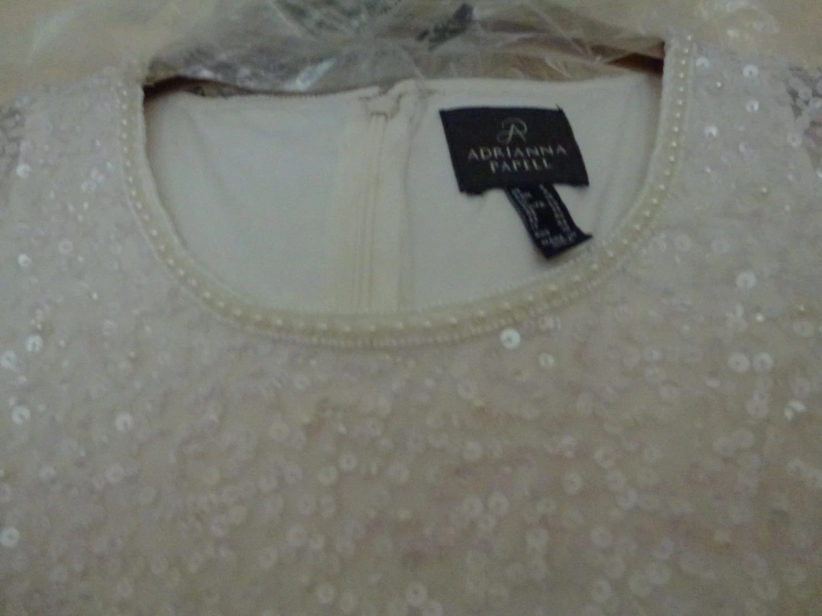 ADRIANNA PAPELL HERMOSO VESTIDO MANGA ACAMPANADA (CINTURÓN NO INCLUIDO) TALLA 12 UK