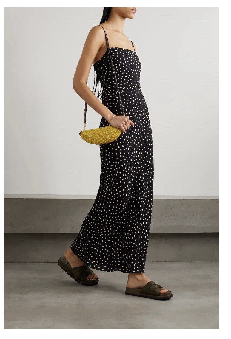 knee length dresses for ladies Faithfull the Brand Rosas Midi Dress in Formosa Spot – Coco & Lola