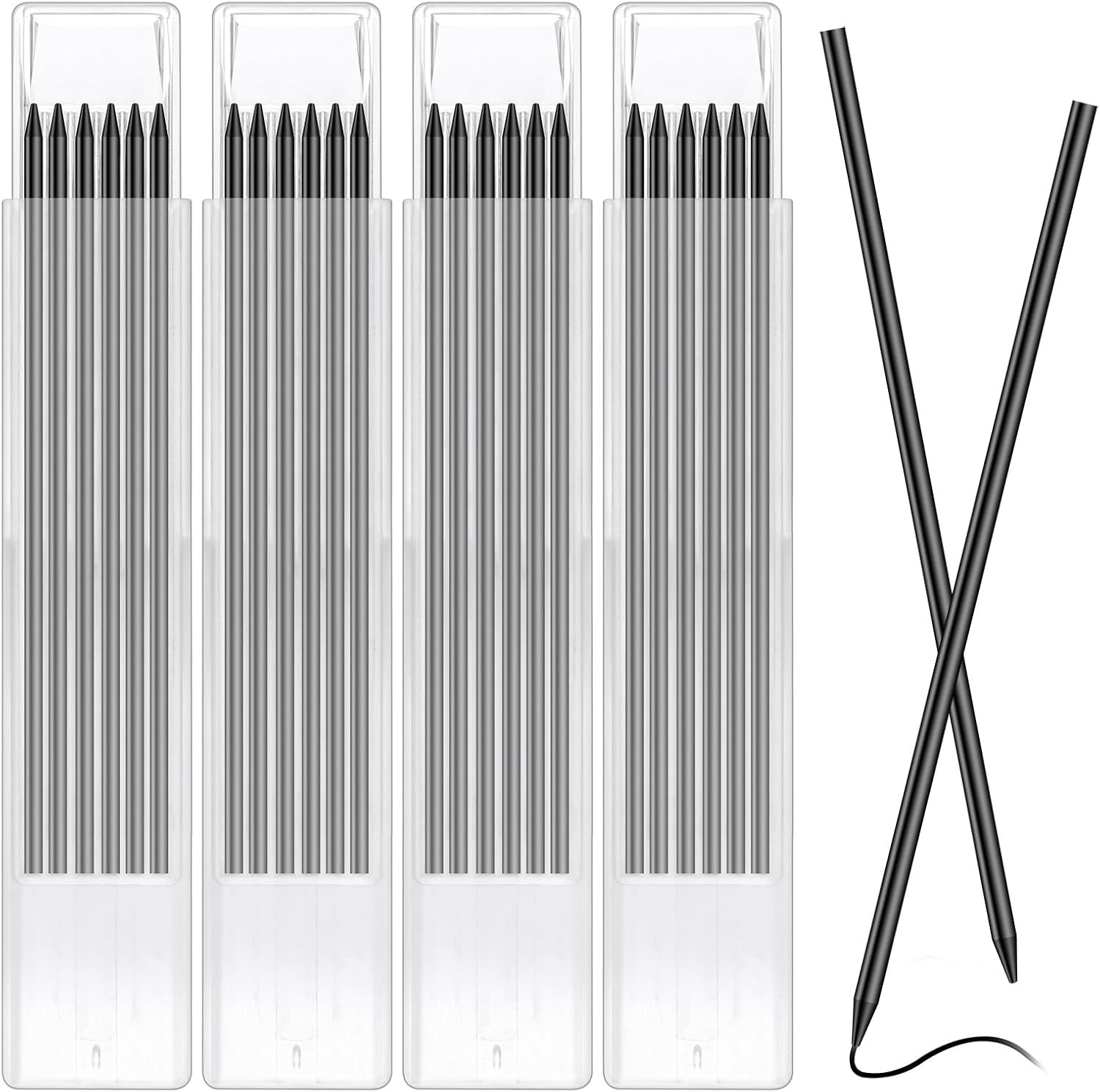 24Pcs Pencil Refills for Tracer/Pica Pencil, 2.8mm Solid Carpenters Pencil Refi