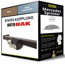Starre Anhängerkupplung für MERCEDES Sprinter 00- Kasten/Kombi/Bus Auto Hak NEU Starre Anhängerkupplung für MERCEDES Sprinter 00- Kasten/Kombi/Bus Auto Hak NEU